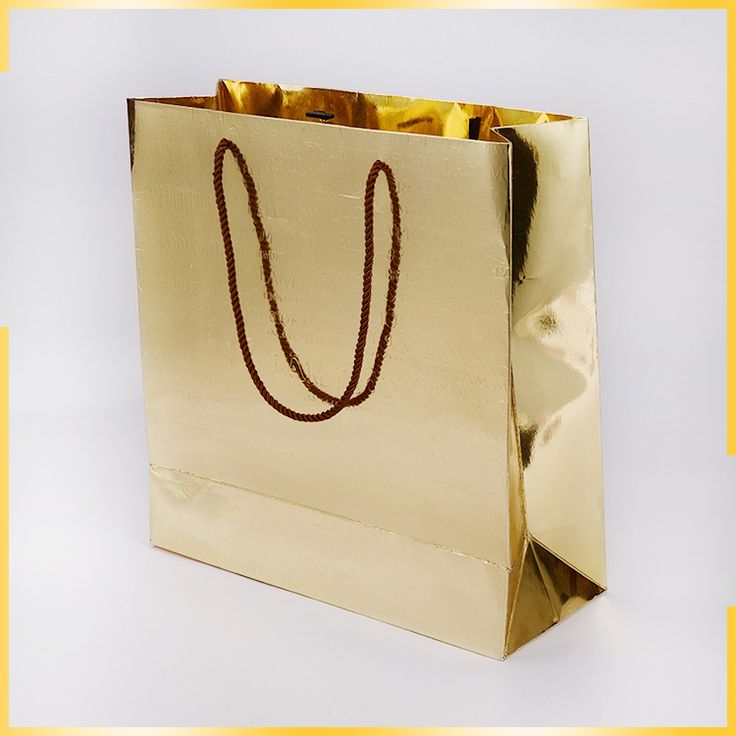 sacolas de papel com laminação metalizada