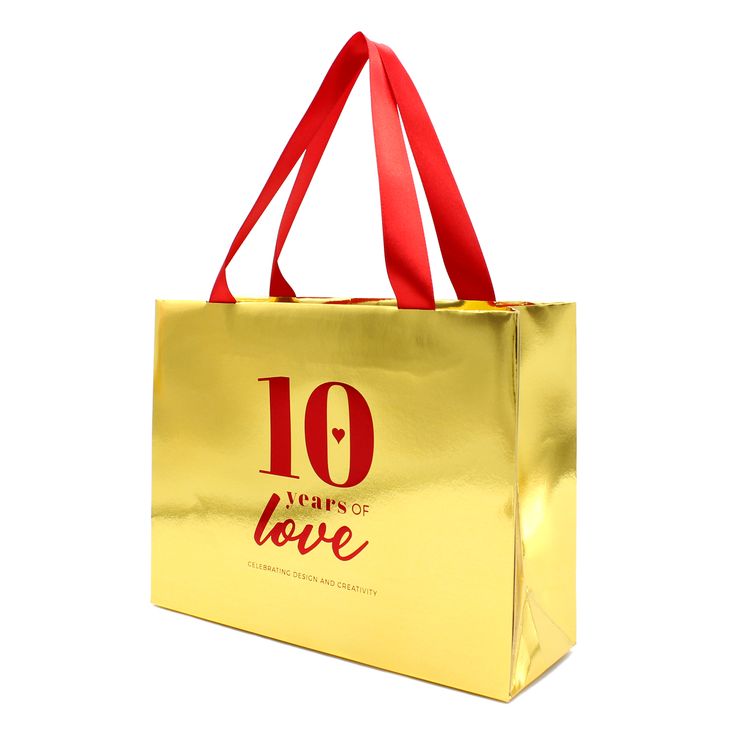 sacolas de papel com laminação metalizada